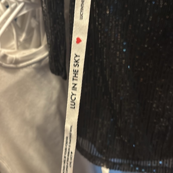 Lucy in the Sky Black Sequin Long Sleeve Dress - Picture 5 of 5